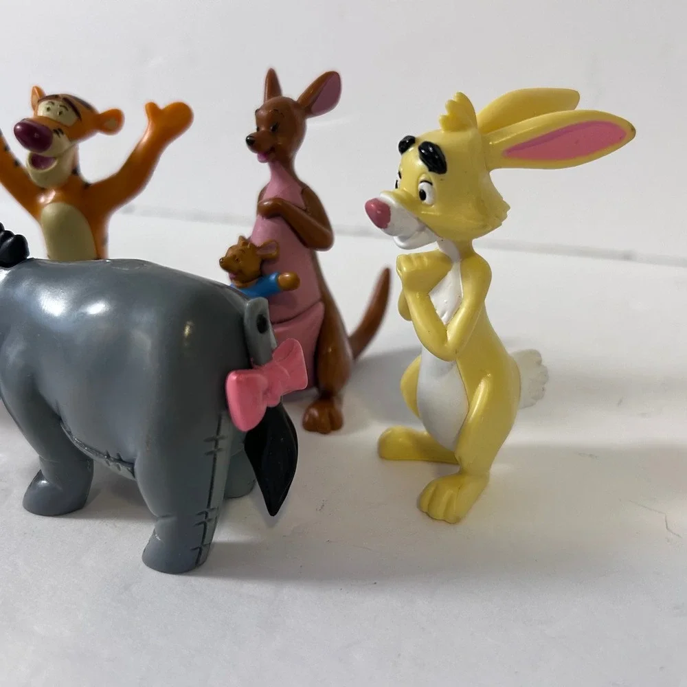 Disney Winnie the Pooh PVC Figures Set of 5 Eeyore Tigger Owl Kanga Roo Rabbit